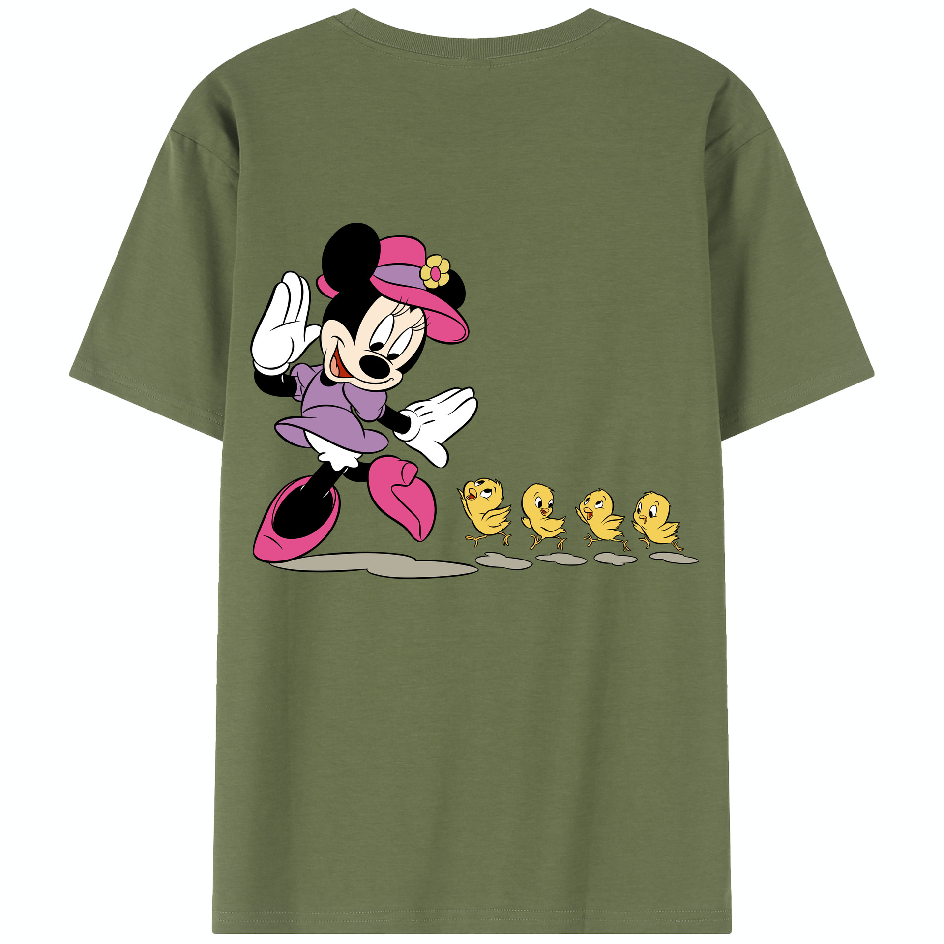 （画像用） ミッキーマウス Mickey Mouse 綿100％半袖Tシャツ（背面プリント）